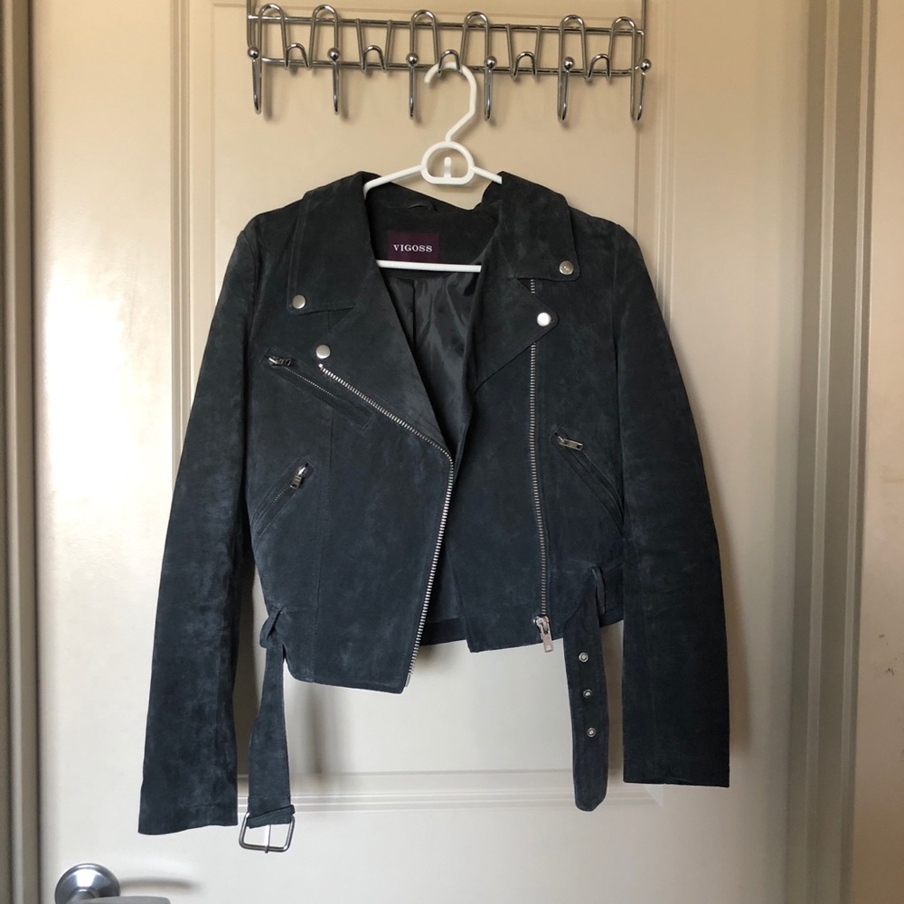 Vigoss suede moto jacket